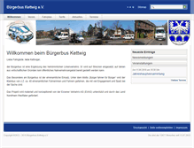 Tablet Screenshot of buergerbus-kettwig.de